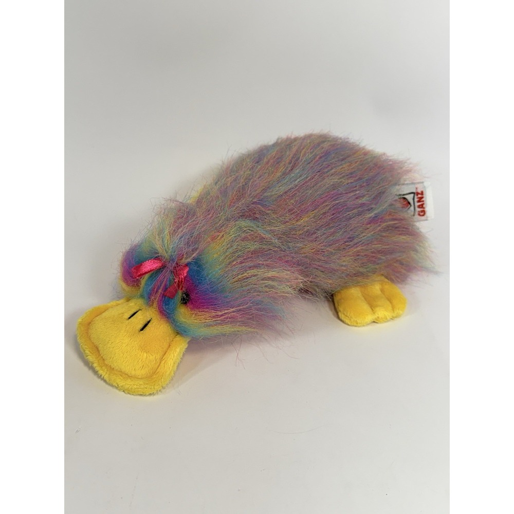 Webkinz Candy Googles Plush HM684 Ganz Pastel Rainbow Platypus No Code